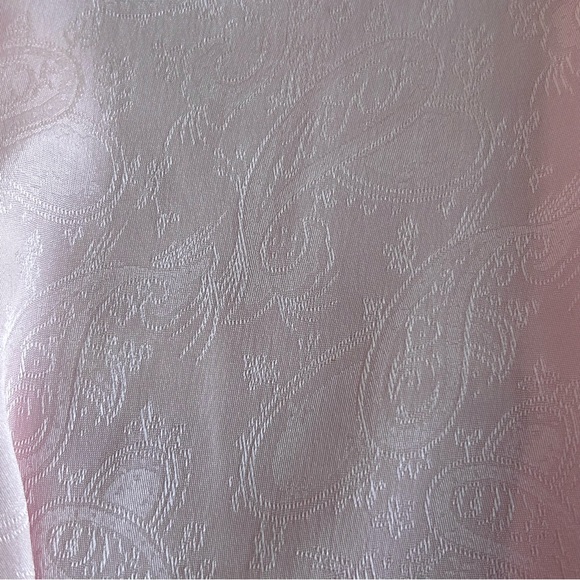 Vintage JL Plum Silky Damask Shell Pink High Neck Blouse - Picture 5 of 14